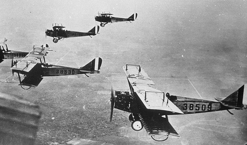 Curtiss JN-4 “Jennies” during WWI.